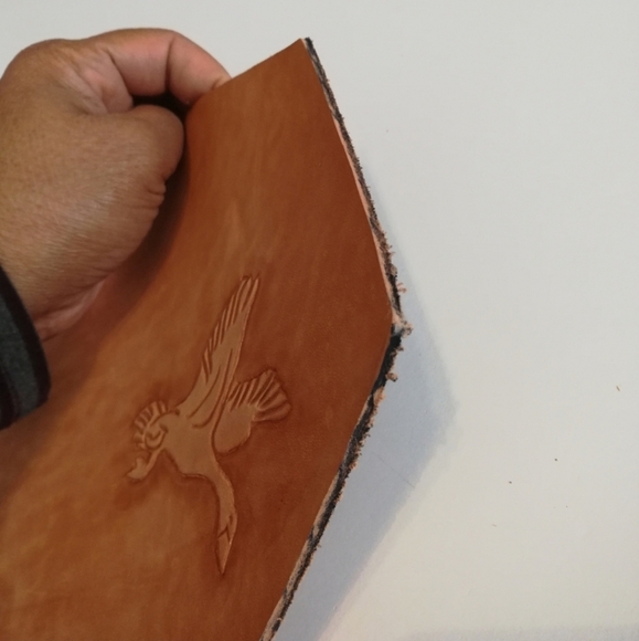 Tooled Leather Bird Hunting Wilderness Wall Art Decor - Picture 12 of 12